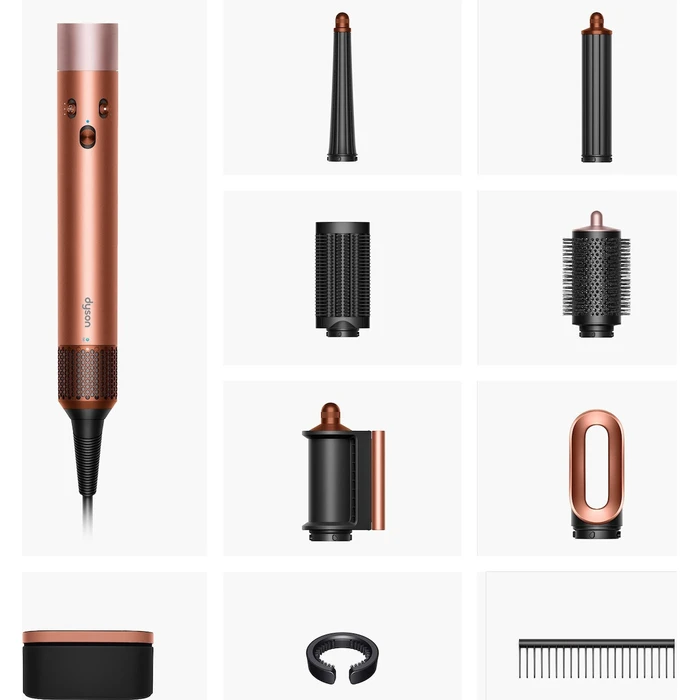 Dyson Airwrap i.d. Straight + Wavy Amber Silk — Πολυ-styler μαλλιών με i.d. Curl™ και Bluetooth®