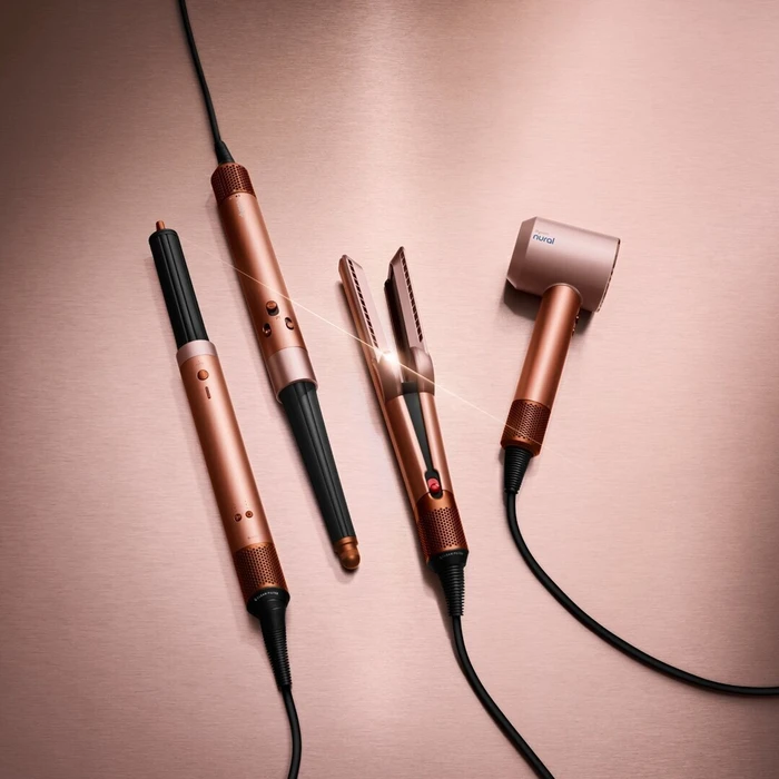Dyson Airwrap i.d. Straight + Wavy Amber Silk — Πολυ-styler μαλλιών με i.d. Curl™ και Bluetooth®