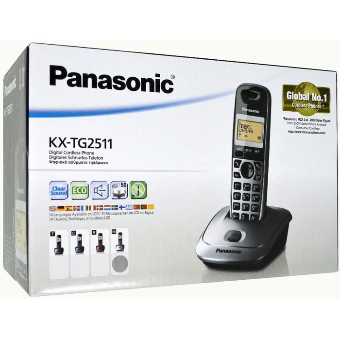 Panasonic Cordless Phone KX-TG2511GRM Grey