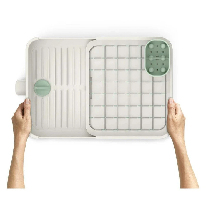 Joseph Joseph Extend Stone Green Expandable Dish Drainer