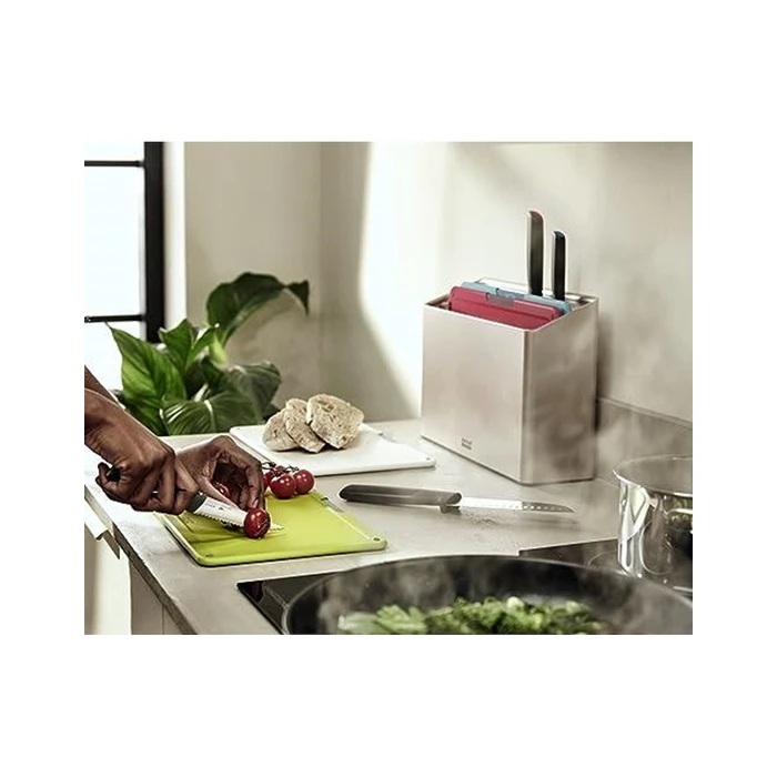 Επιφάνειες κοπής & σερβιρίσματος Joseph Joseph Folio Icon Plus Multicolour 8-Piece Knife & Chopping Board Set