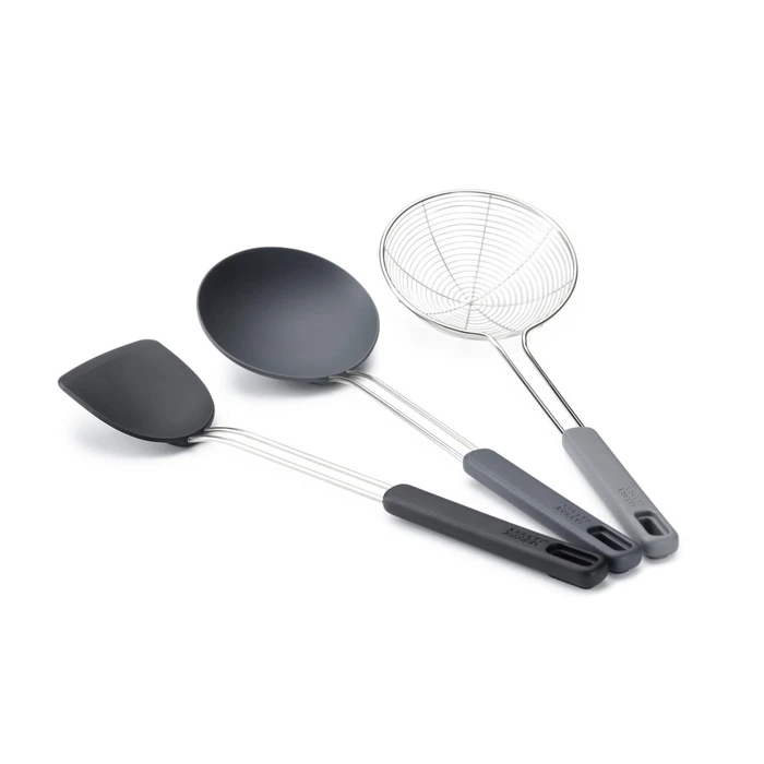 Joseph Joseph Nest Fusion 3 τεμ. Μαύρο Σετ Εργαλείων Wok