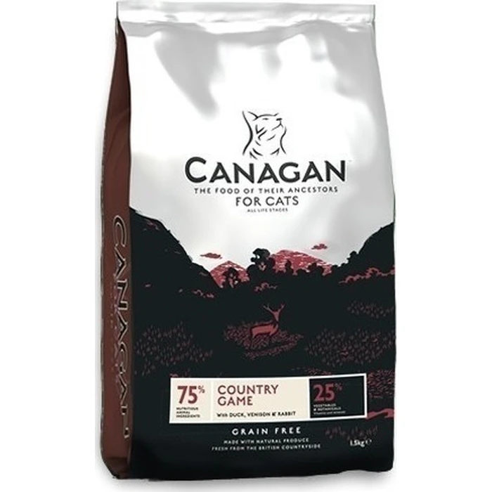 Canagan Country Game Grain-Free Dry Cat Food for Kittens with Duck / Venison / Rabbit / Vegetables 1.5 kg