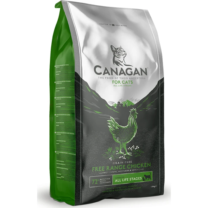 Canagan Free Run Grain-Free Dry Food for Adult Cats with Chicken 0.375kg