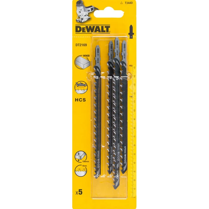 Dewalt DT2169 T-Shank Jigsaw Blades for Wood 152 mm (5 pcs)