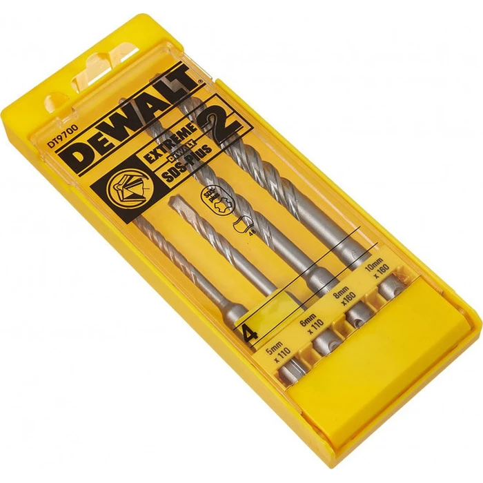 Dewalt Extreme SDS Plus Carbide Masonry Drill Bit Set DT9700, 4 pcs