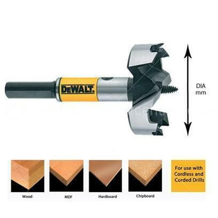 Dewalt Τρυπάνι Μεντεσέ για Διαμόρφωση Ακμών 35mm DT4584-QZ