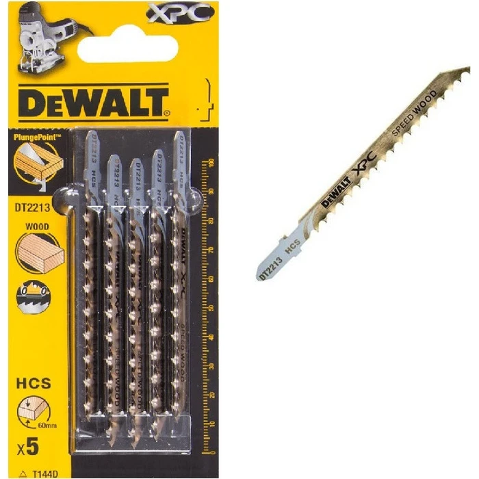 Dewalt DT2213 XPC Jigsaw Blades for Wood 100 mm - 5 pcs
