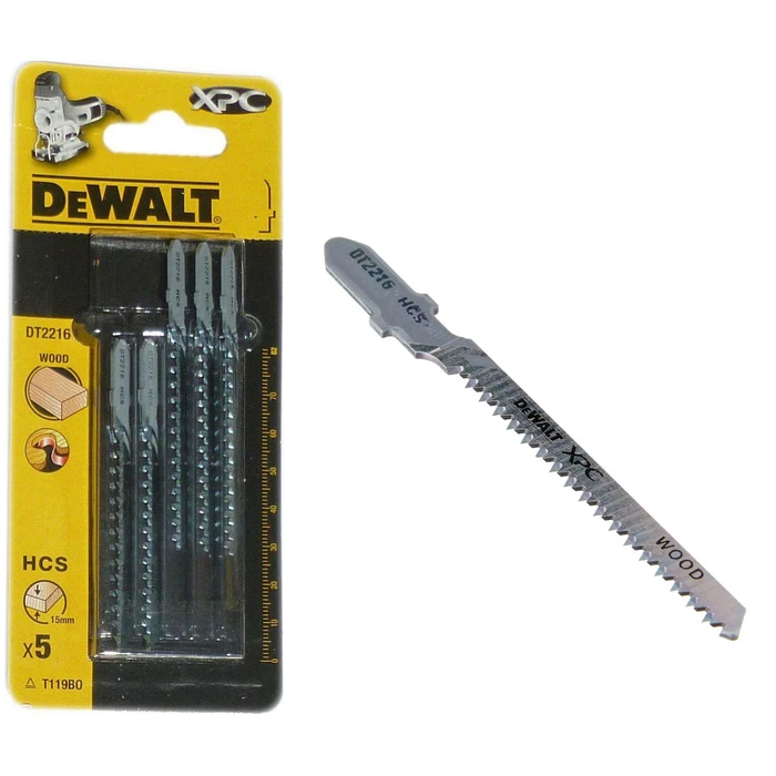Dewalt DT2216-QZ Jigsaw Blade for Wood 84 mm (5 pcs)