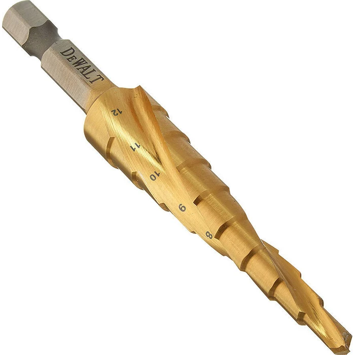 Dewalt Impact Κωνικό (Βηματικό) Τρυπάνι με Εξάγωνο Στέλεχος για Μέταλλο 6-12mm DT5026-QZ