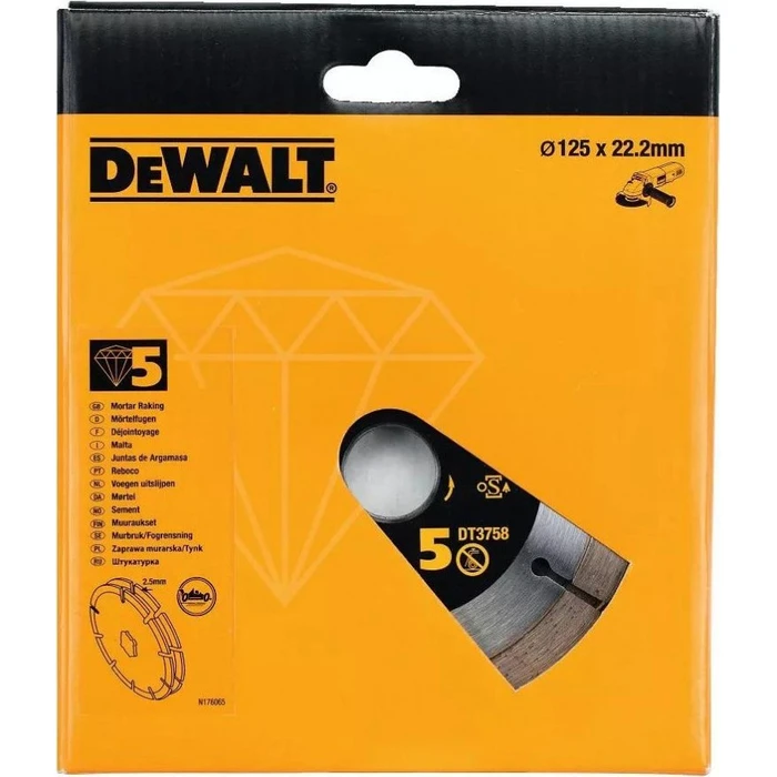 Dewalt Cutting Disc for Masonry 125mm DT3758-QZ