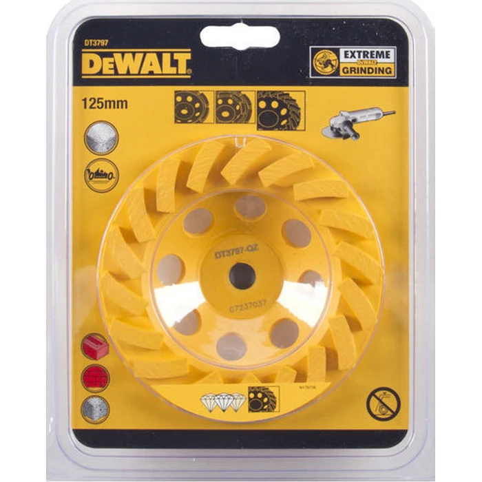 Dewalt Δίσκος Λείανσης Δομικών Υλικών 125mm Διαμαντέ M14 DT3797