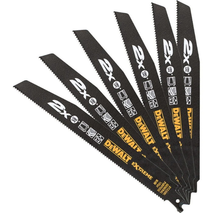 Dewalt DT2308L 228mm 10 TPI Saw Blades - 5 pcs