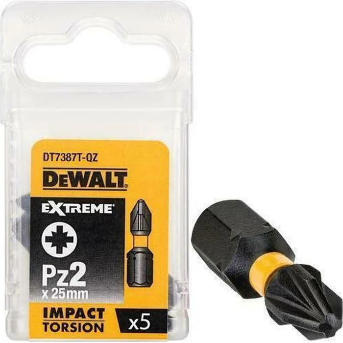 Dewalt Σετ 5 Μύτες Κατσαβιδιού Torsion Impact DT7387T