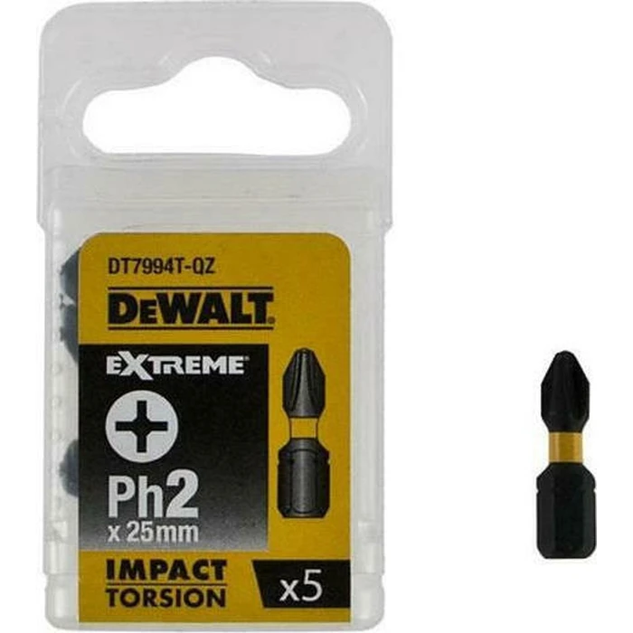 Dewalt 5-piece Screwdriver Bit Set PH2 25mm EXTREME FlexTORQ DT7994T