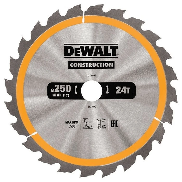 Dewalt 250 mm Wood Cutting Circular Saw Blade DT1956