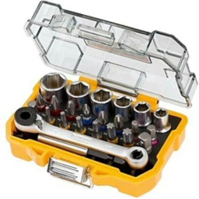Dewalt DT71516 1/4" Ratchet and Socket Set, 24-piece