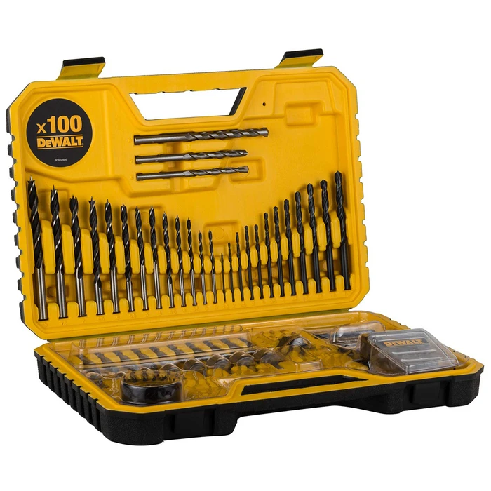 Dewalt Drill and Bit Set 100 Pieces with Cylindrical Shank DT71563
