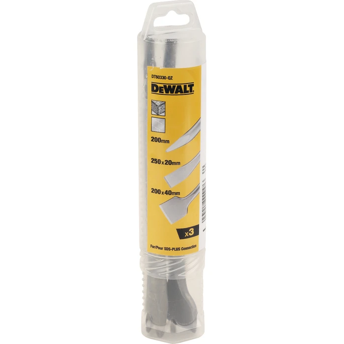 Dewalt DT60330 SDS-Plus 3pc Chisel & Point Set 250mm