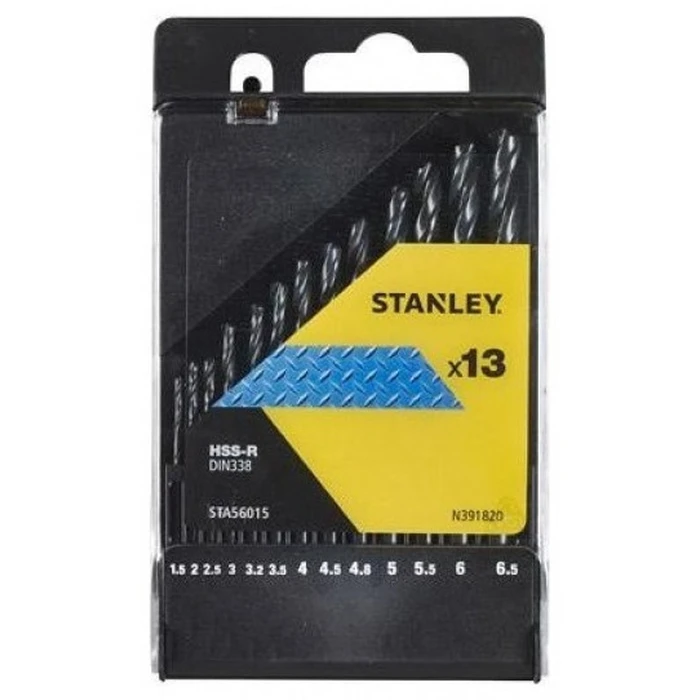 Stanley 13-Piece HSS-R Drill Bit Set for Metal STA56015