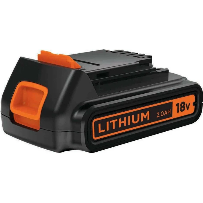 Black & Decker Μπαταρία Εργαλείου Λιθίου 18V 2.0Ah BL2018 Μαύρο/Πορτοκαλί