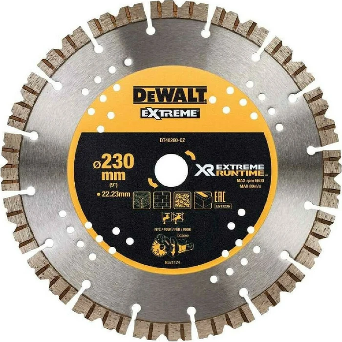 Dewalt 230mm 16-Tooth Construction Cutting Blade (DT40260)
