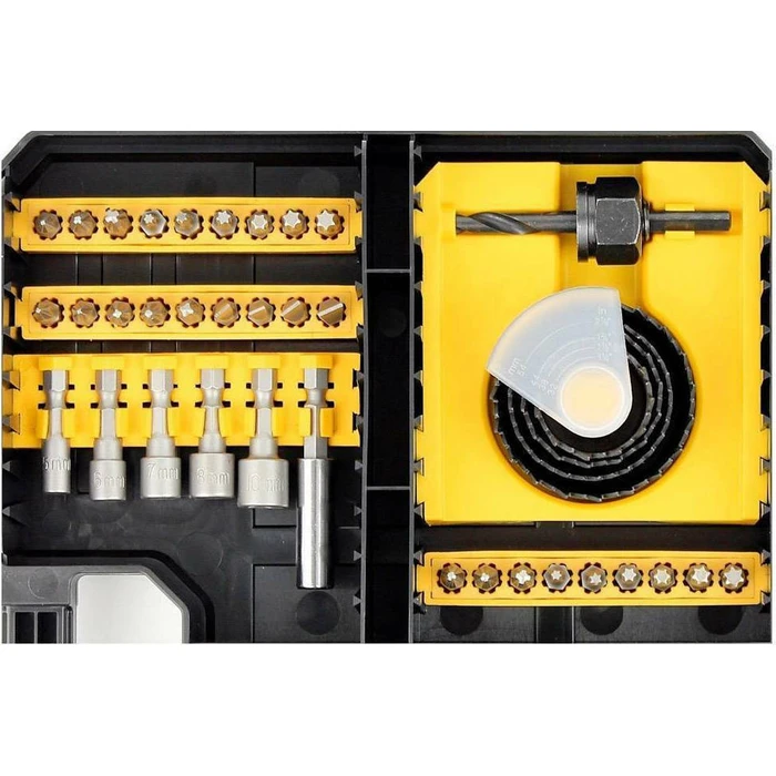 Dewalt Σετ 100 Τρυπάνια και Μύτες σε Κασετίνα TSTAK DT71569