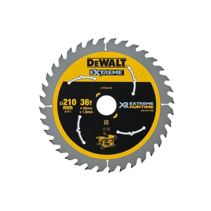 Dewalt XTREME Wood Cutting Circular Saw Blade 210mm, 36 Teeth (DT99566-QZ)