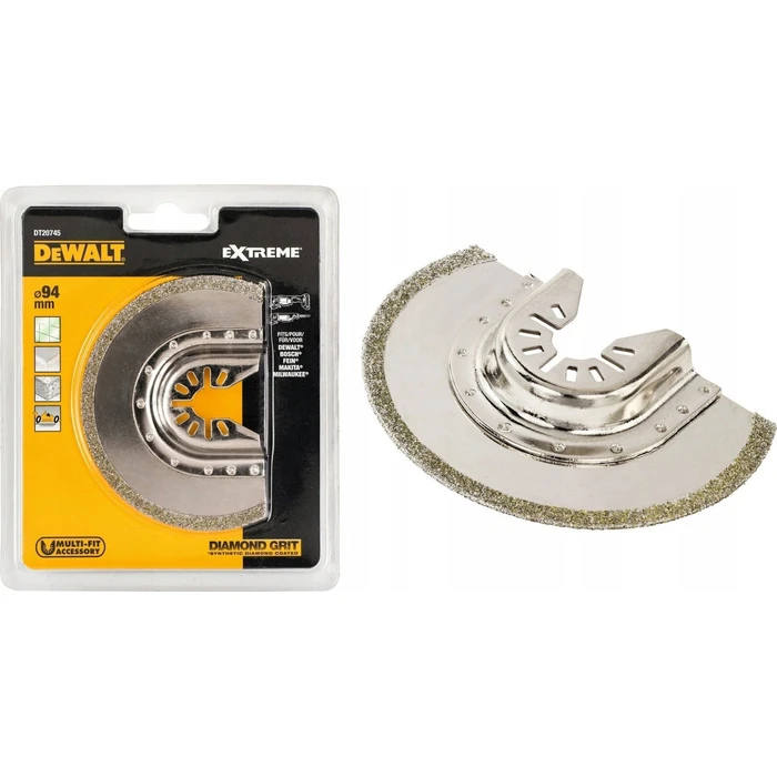 Dewalt DT20745 Diamond Half Moon Blade 94 mm for Multi-Tool – Ceramic & Light Concrete