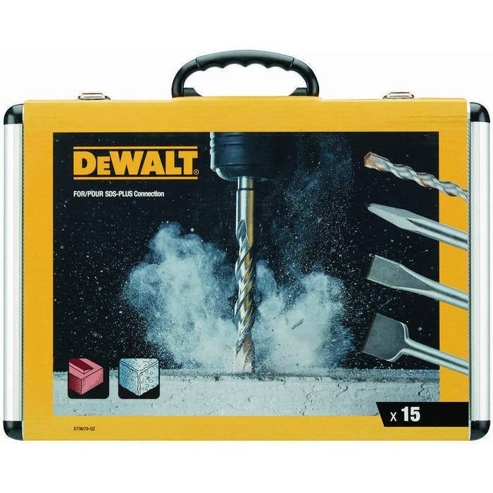 Σετ Dewalt DT9679-QZ 15τμχ Βελόνι, Καλέμι & Τρυπάνι SDS Plus
