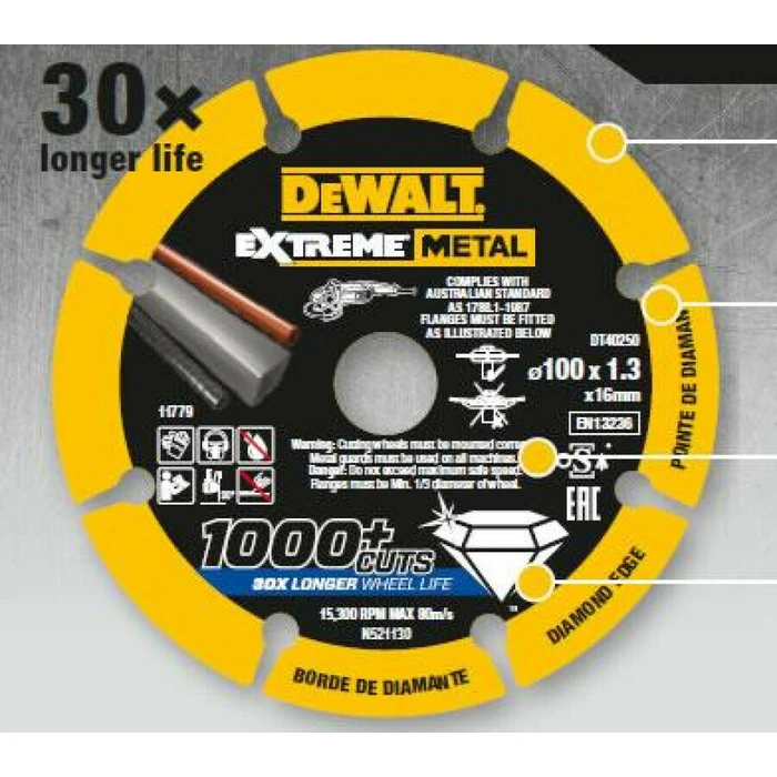 Dewalt 355 mm Metal Cutting Disc DT40257-QZ