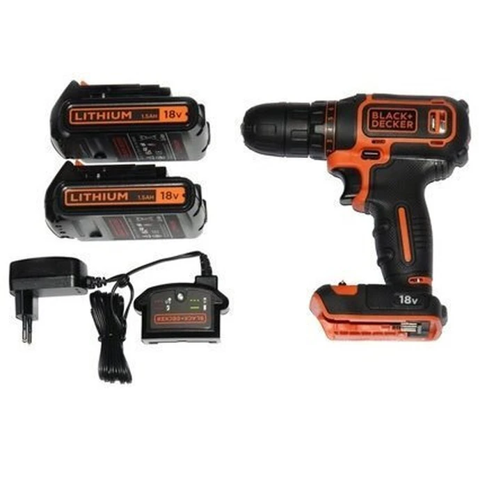 Black & Decker Δραπανοκατσάβιδο Μπαταρίας 18V BDCDC18B (1x1.5Ah)