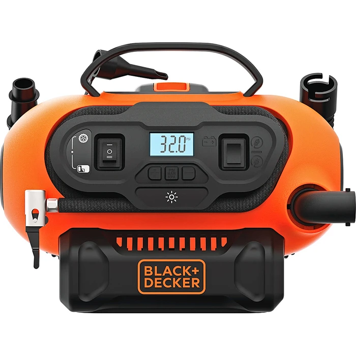 Black & Decker Τρόμπα Αυτοκινήτου ASI180 160PSI με Καλώδιο Αναπτήρα 12V (Χωρίς Μπαταρία) BDCINF18N