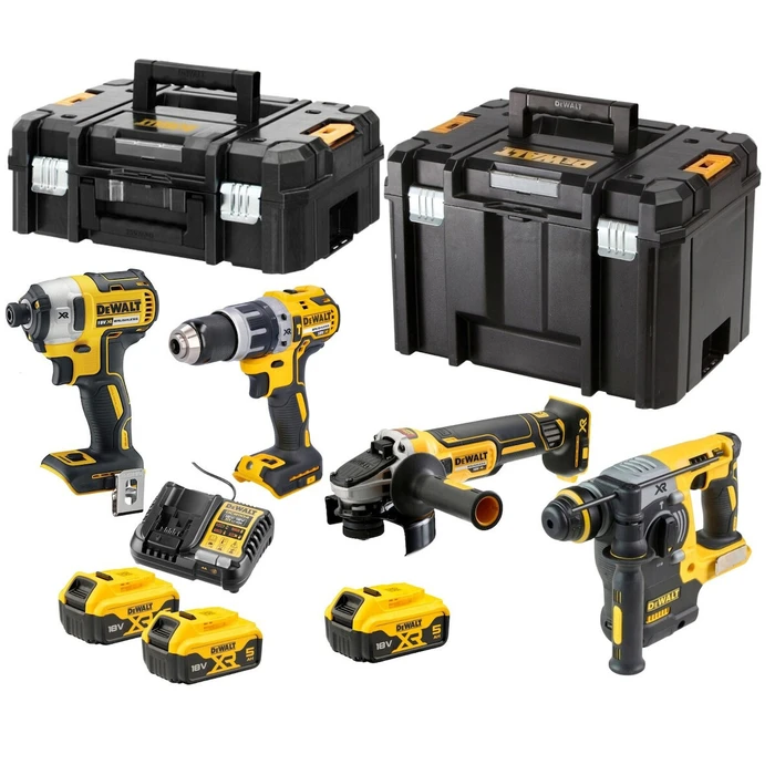 DEWALT 18V Cordless Power Tool Kit (DCK422P3T-QW) — 3 x 5.0Ah Batteries