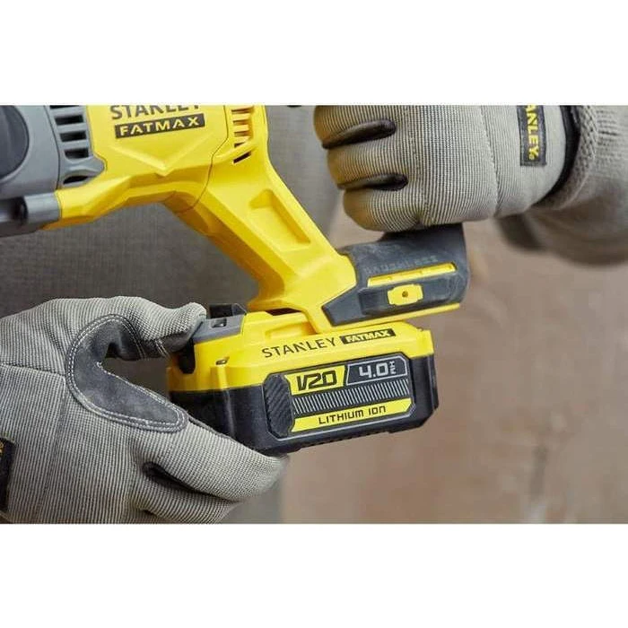 Stanley Κρουστικό Σκαπτικό Πιστολέτο Μπαταρίας Brushless 18V 2x4Ah με Υποδοχή SDS Plus SFMCH900M22