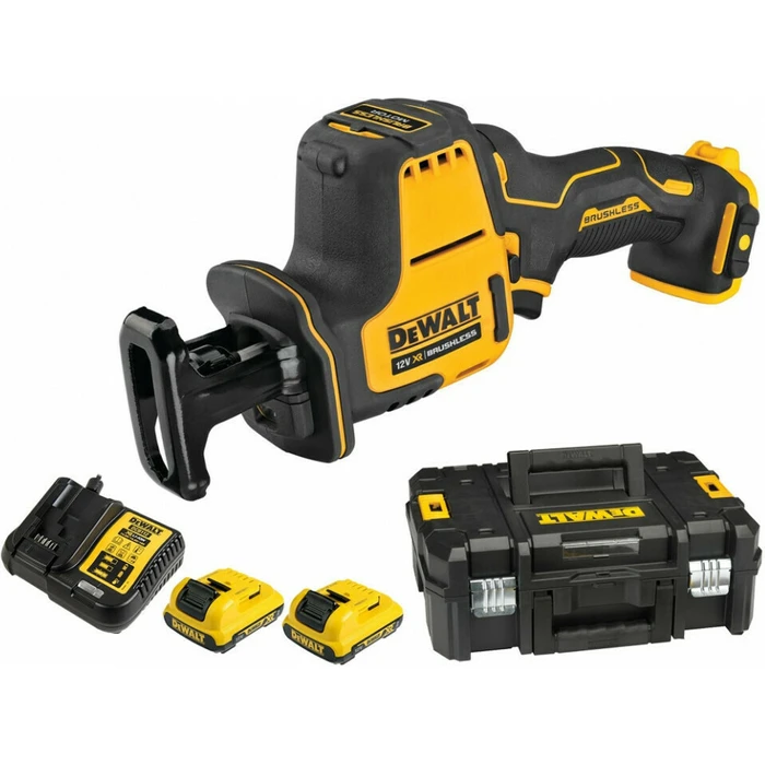 Dewalt Σπαθοσέγα 12V Brushless DCS312D2 με 2x2Ah