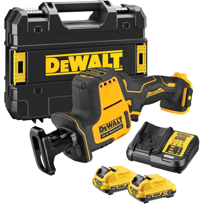 Dewalt Σπαθοσέγα 12V Brushless DCS312D2 με 2x2Ah