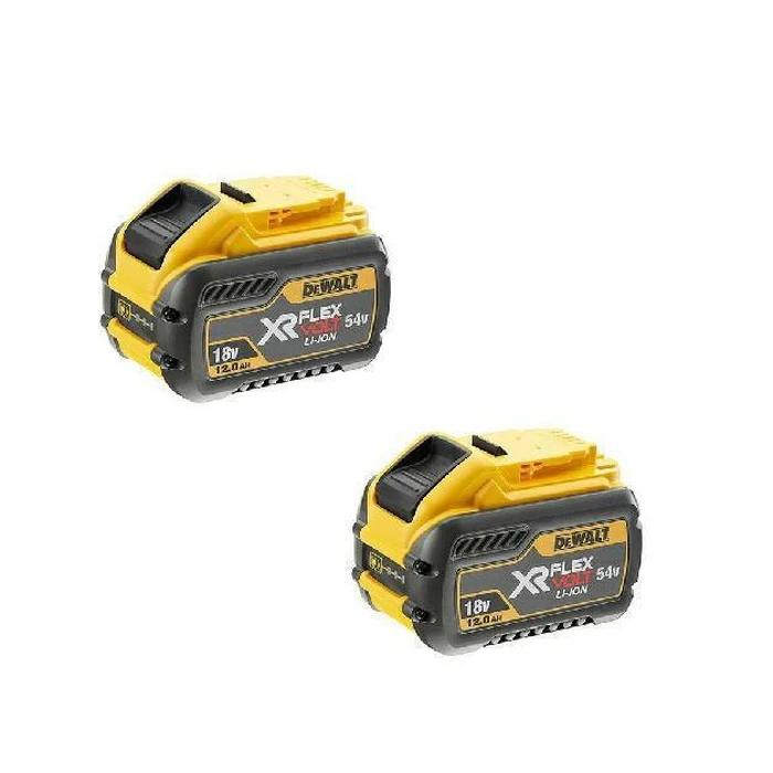 Dewalt Σετ 2 Μπαταριών Εργαλείου Λιθίου 18V 12Ah XR FLEXVOLT DCB548Y2