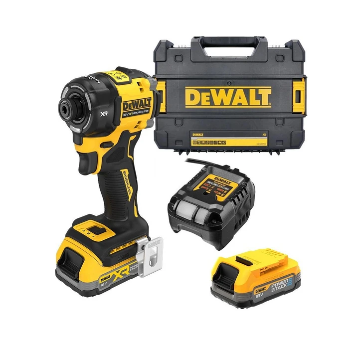 Dewalt Powerstack 18V Brushless Cordless Impact Driver DCF870E2T (Kit)