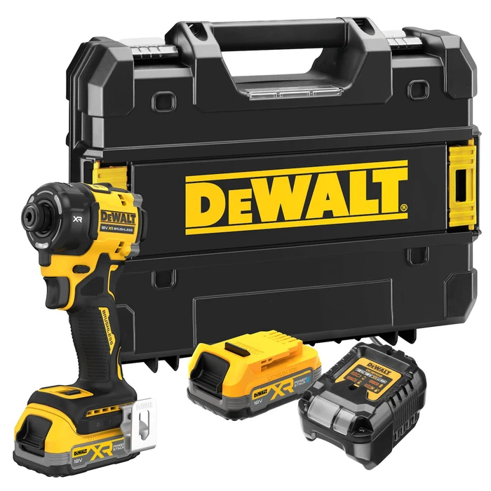 Dewalt Powerstack 18V Brushless Cordless Impact Driver DCF870E2T (Kit)