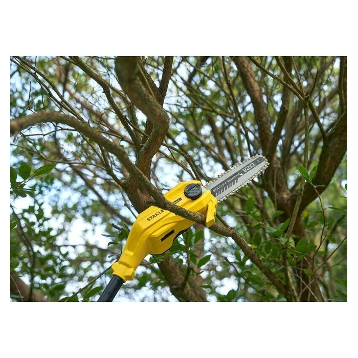 Stanley SFMCPS720B 18V Telescopic Cordless Pole Saw (300 cm total length) — 20 cm Bar — Body Only (Solo)