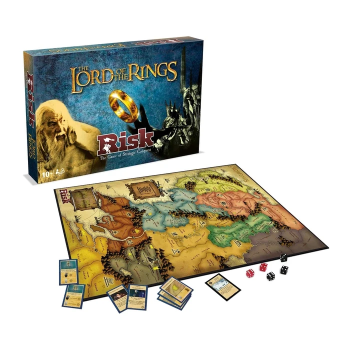 Winning Moves Strategy Board Game Risk Lord of the Rings English Language