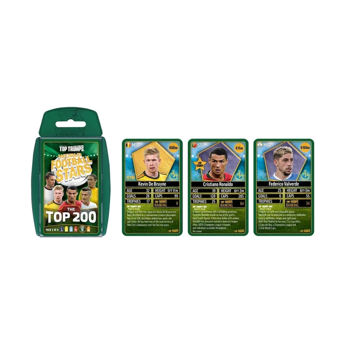 Winning Moves Top Trumps Παιχνίδι Καρτών World Football Stars 2024 The Top 200 Pack 5