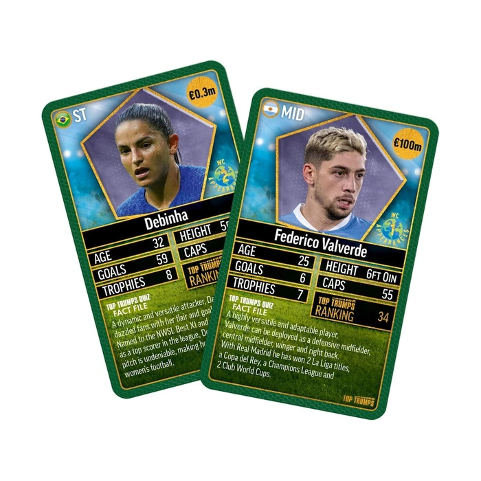 Winning Moves Top Trumps Παιχνίδι Καρτών World Football Stars 2024 The Top 200 Pack 5