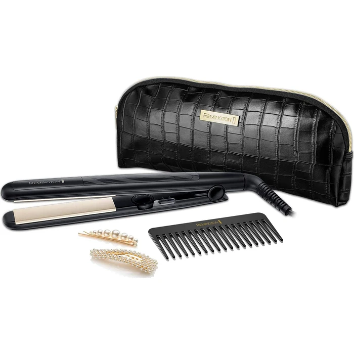 Remington Style Edition Gift Pack S3505GP - Πρέσα Μαλλιών Ιονική με Κεραμικές Πλάκες (Σακούλα & Χτένα)