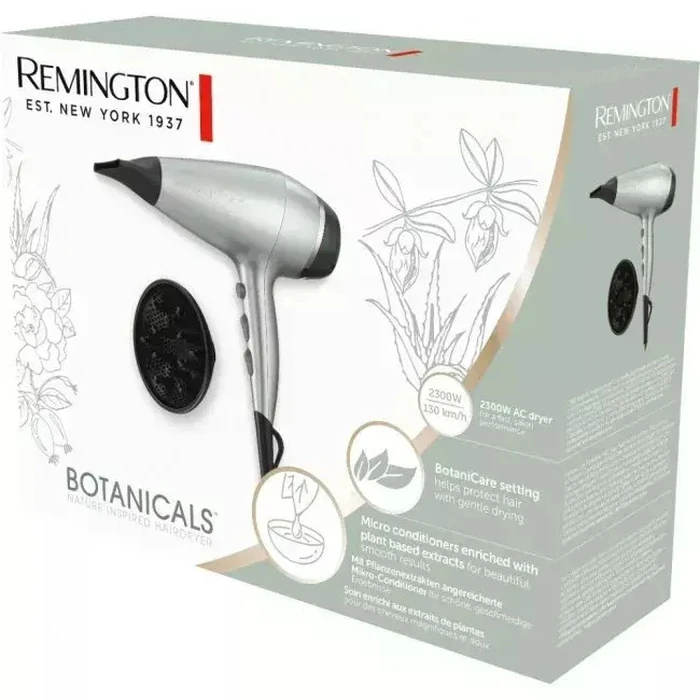 Remington Επαγγελματικό Πιστολάκι Μαλλιών Botanicals AC5860 2300W Ionic Turbo με Φυσούνα