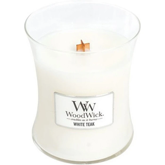 Woodwick Αρωματικό Κερί Core Large White Teak 609 g