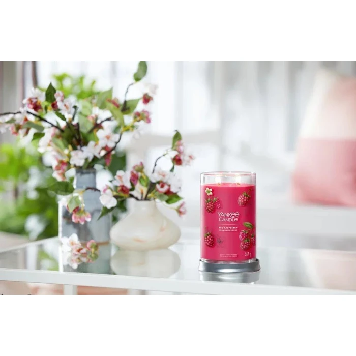 Yankee Candle Signature Red Raspberry — Κερί σε βάζο 567 g