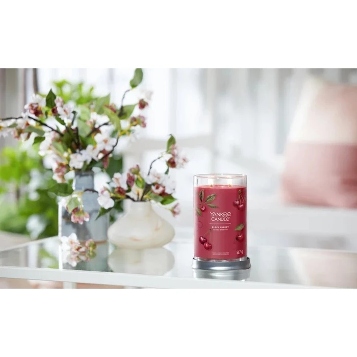 Yankee Candle Signature Black Cherry - Αρωματικό κερί σε βάζο 567 g