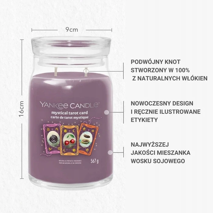 Yankee Candle Signature Mystical Tarot Card - Μεγάλο Βάζο Κερί 567 g